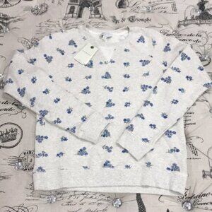 Lucky Brand Allover Embroidered Sweatshir